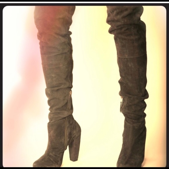Rebecca Taylor Shoes - Rebecca Taylor suede thigh high boots